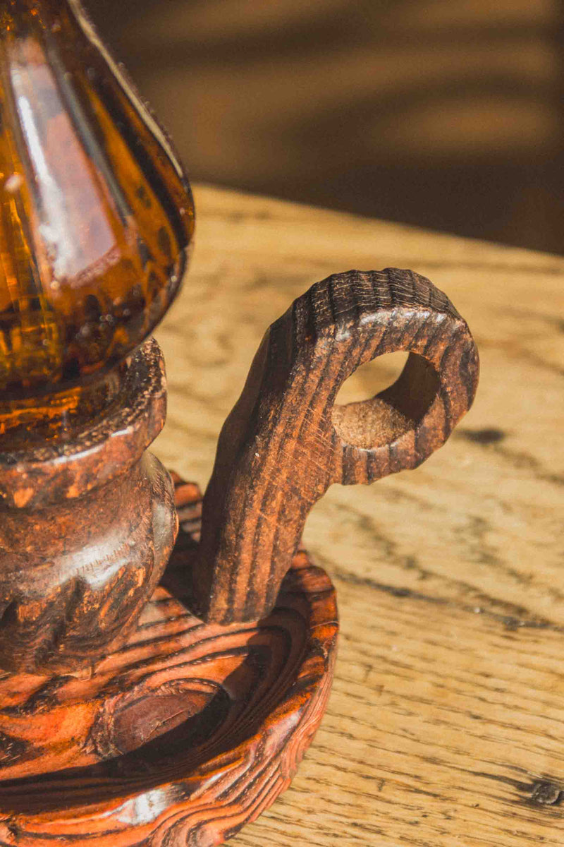 bougeoir-brutaliste-bois-verre-jaune-vintage-Collection-printemps-Eloge-Paris-Brocante-Boheme