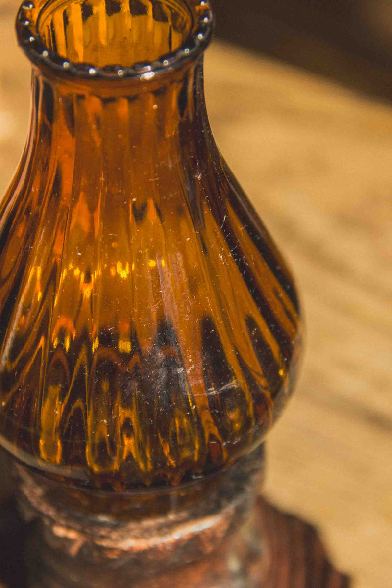 bougeoir-brutaliste-bois-verre-jaune-vintage-Collection-printemps-Eloge-Paris-Brocante-Boheme