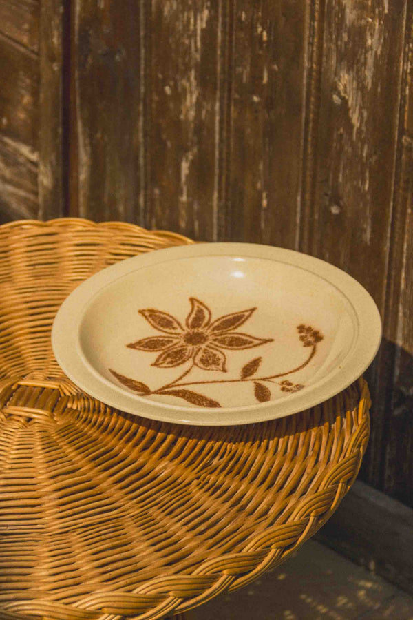 plat-rond-fleuri-vintage-Collection-automne-Eloge-Paris-Brocante-Boheme
